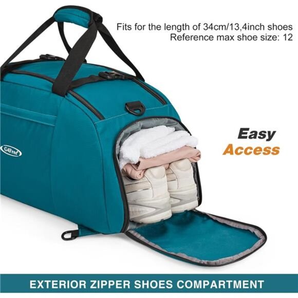 40L 3-Way Duffle Bag Backpack Gym Bag for Men Women Sports Duffel Bag - Picture 6 of 6